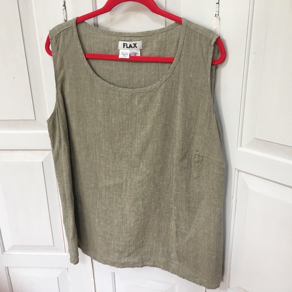 Flax Green Sleeveless Top - Picture 5 of 7